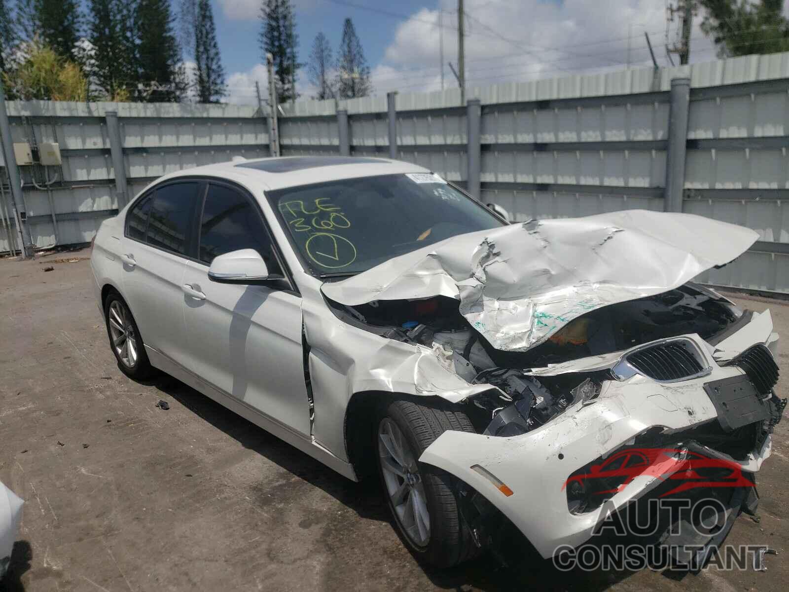 BMW 3 SERIES 2017 - WBA8A3C39HK693199