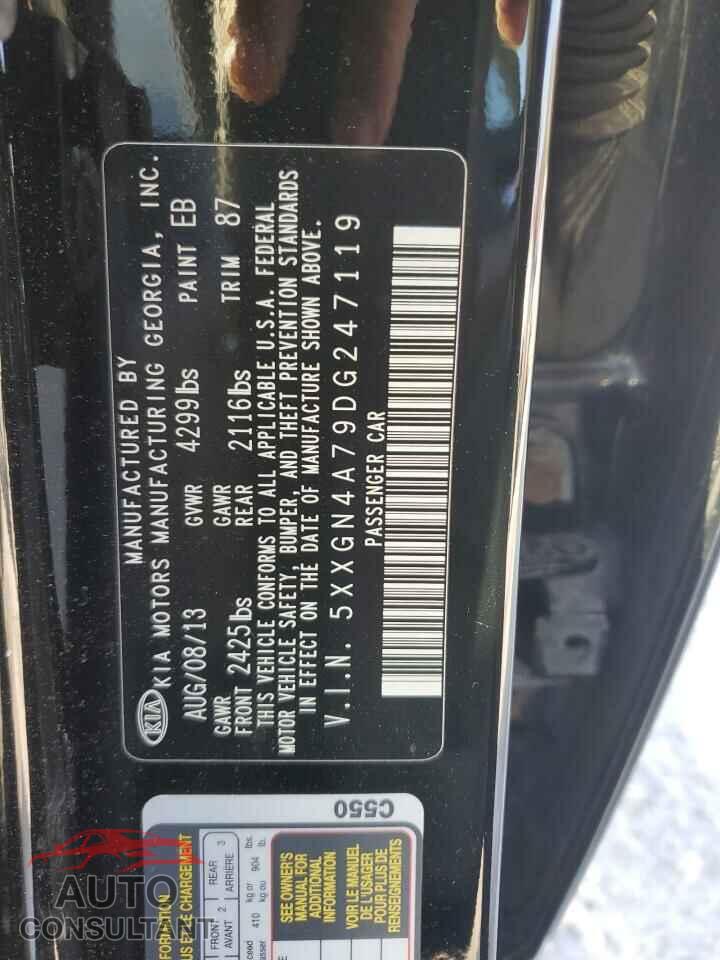 KIA OPTIMA 2013 - 5XXGN4A79DG247119