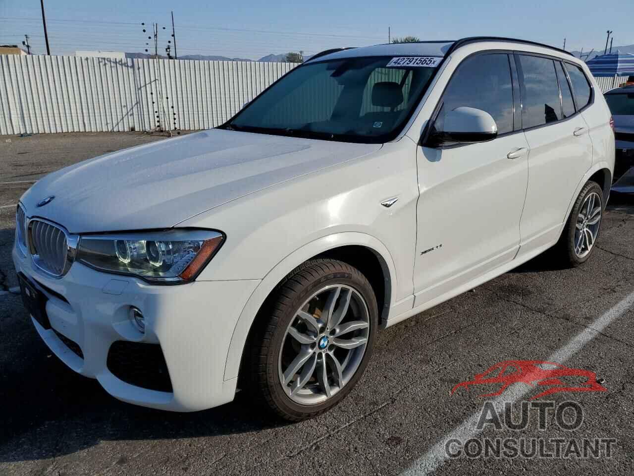BMW X3 2016 - 5UXWX9C58G0D68553