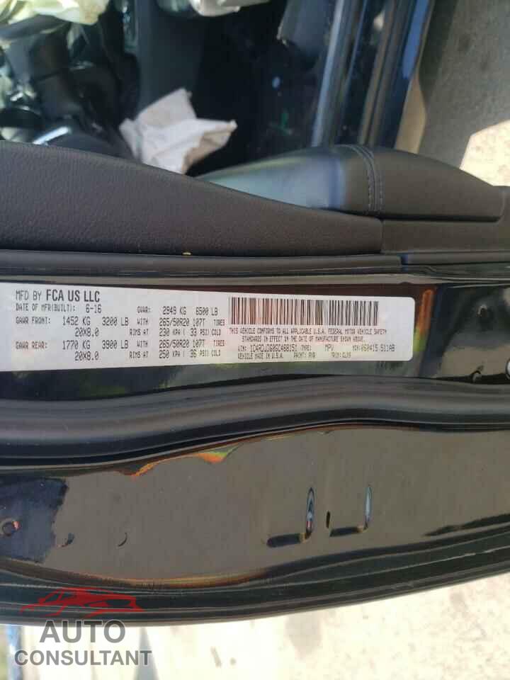 DODGE DURANGO 2016 - 1C4RDJDG0GC468151
