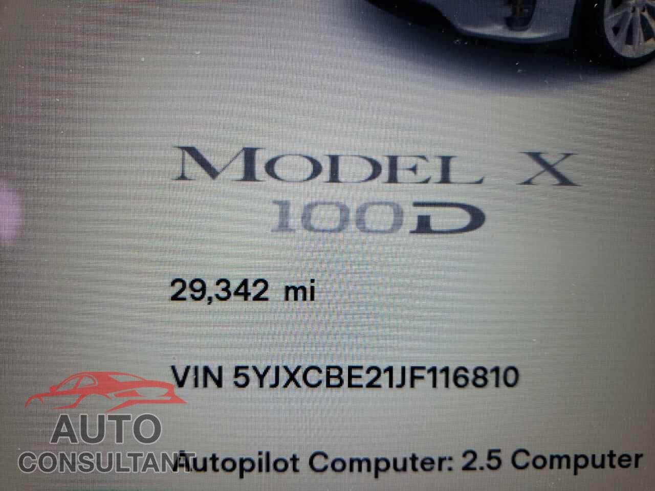TESLA MODEL X 2018 - 5YJXCBE21JF116810