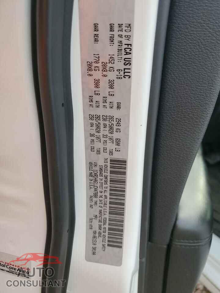 DODGE DURANGO 2018 - 1C4RDHAG1JC447880