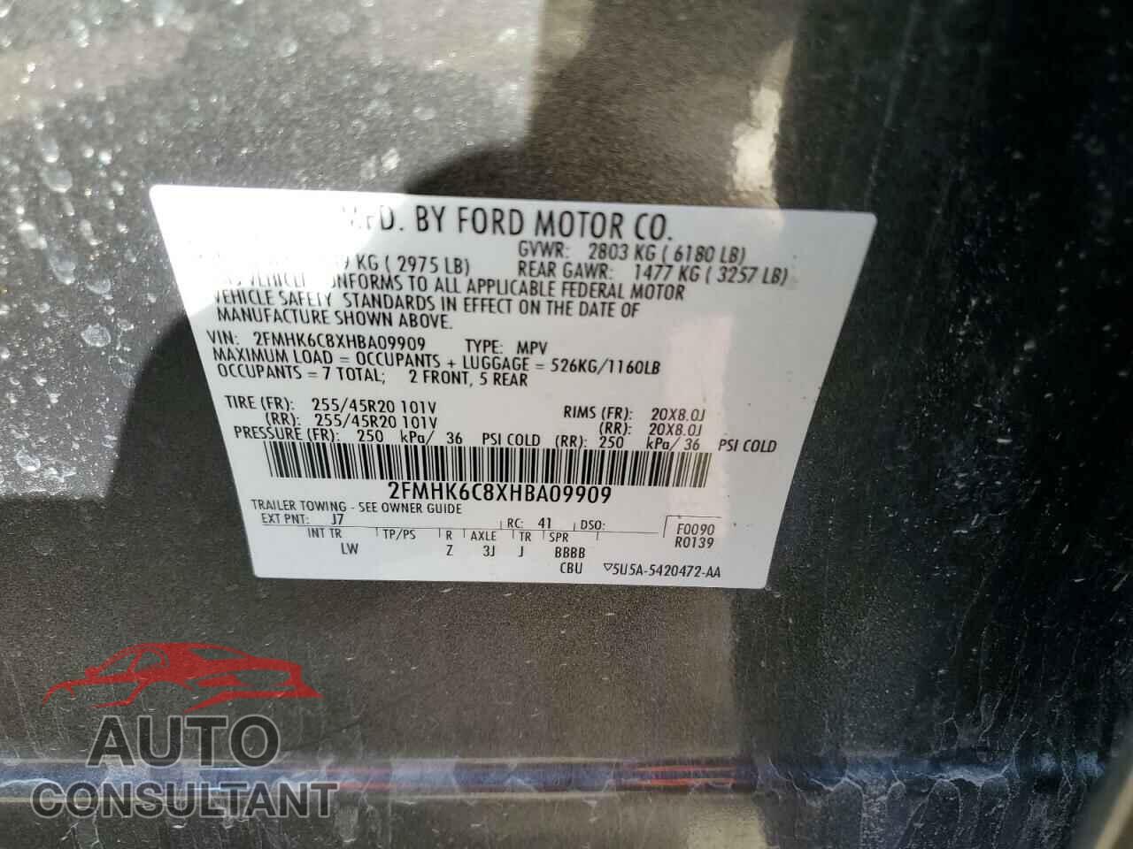 FORD FLEX 2017 - 2FMHK6C8XHBA09909
