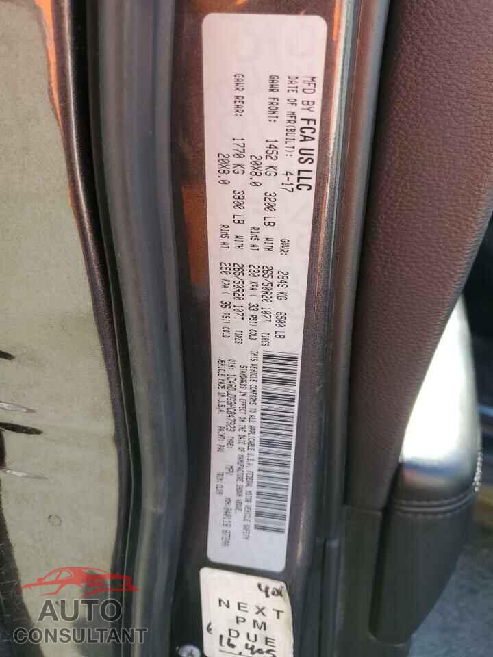 DODGE DURANGO 2017 - 1C4RDJDG3HC847923