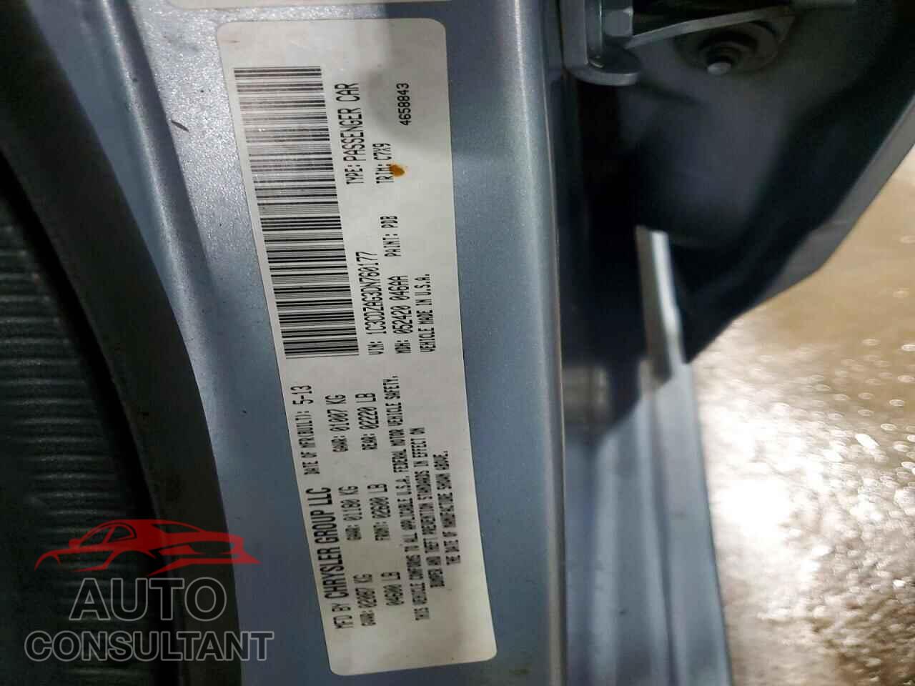 DODGE AVENGER 2013 - 1C3CDZAG3DN760177