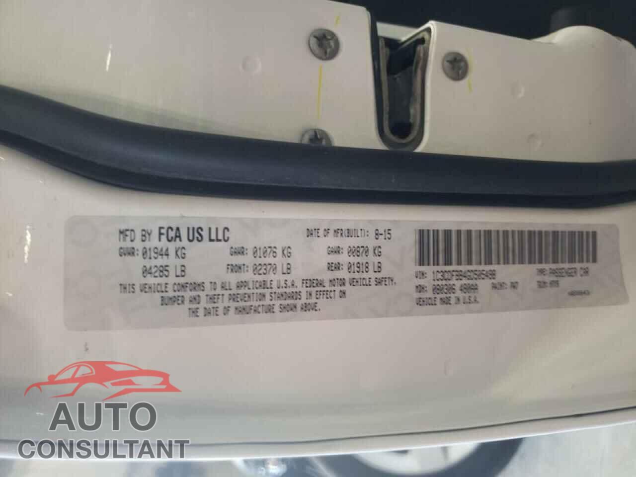 DODGE DART 2016 - 1C3CDFBB4GD505498