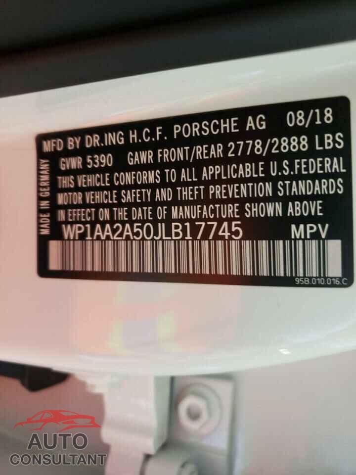 PORSCHE MACAN 2018 - WP1AA2A50JLB17745