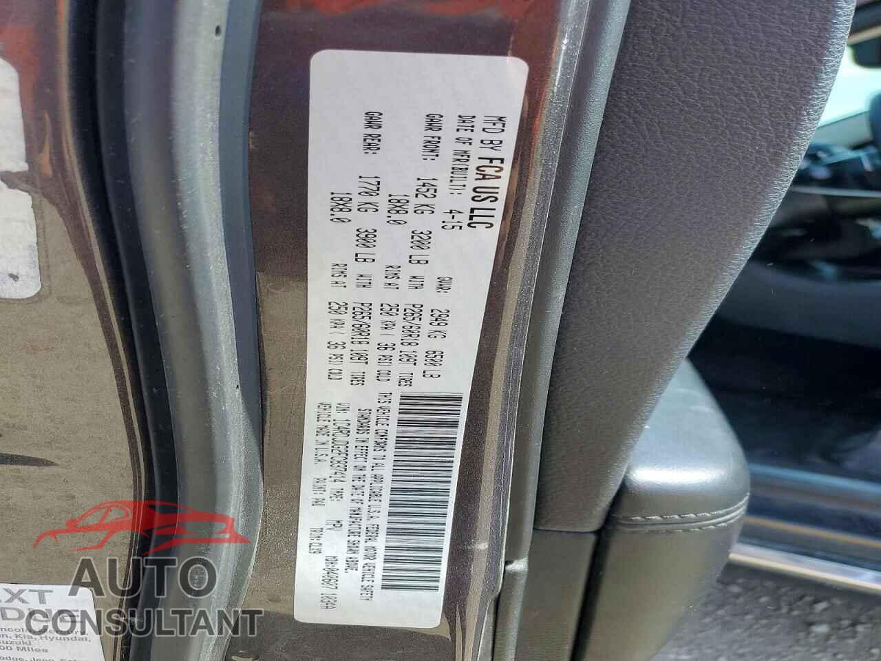 DODGE DURANGO 2015 - 1C4RDJDG2FC837414
