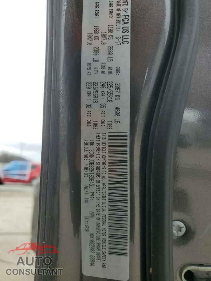 JEEP COMPASS 2017 - 3C4NJDBB2HT656451