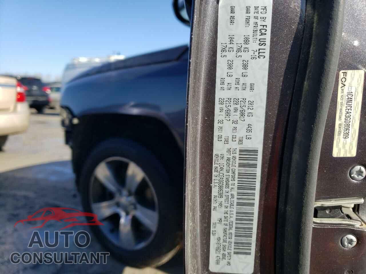 JEEP COMPASS 2016 - 1C4NJCEA3GD806309