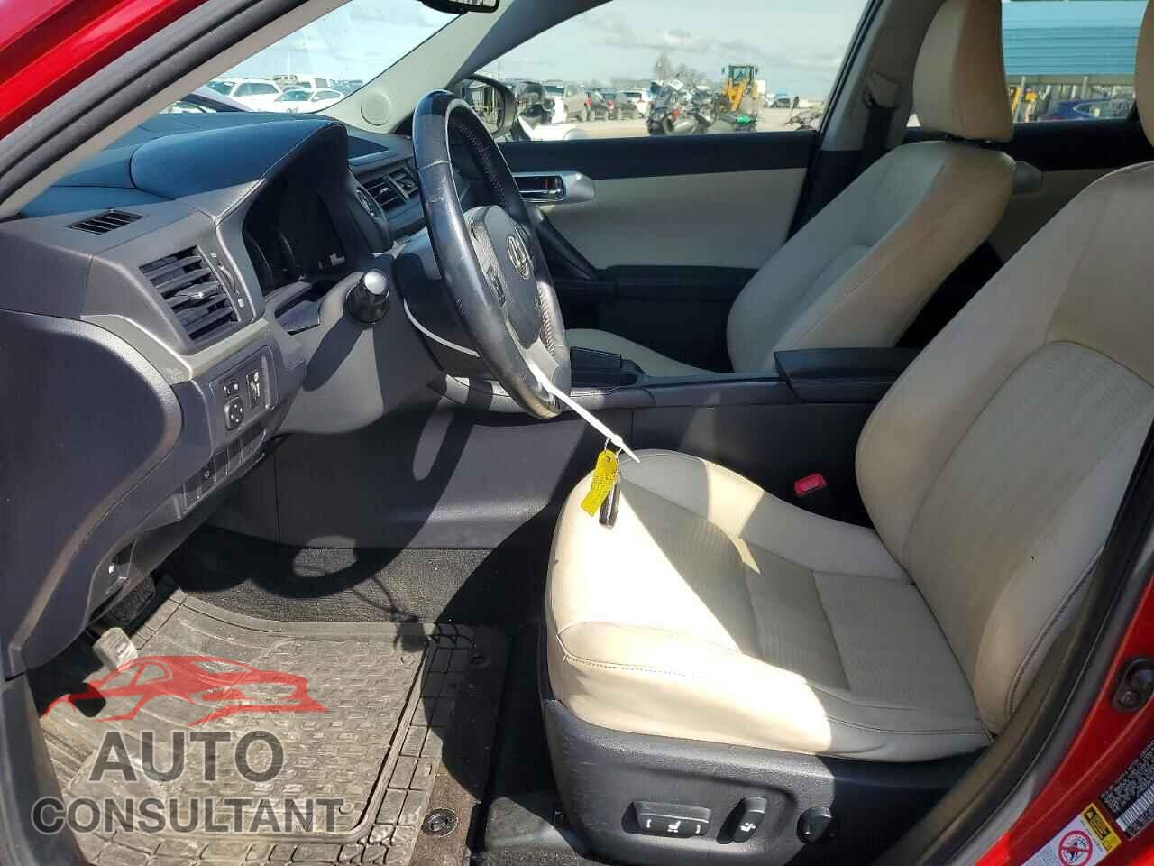 LEXUS CT 200 2012 - JTHKD5BH6C2113147