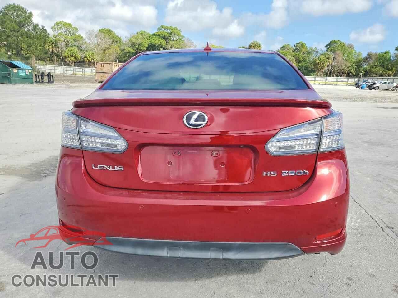 LEXUS HS 2010 - JTHBB1BAXA2012787