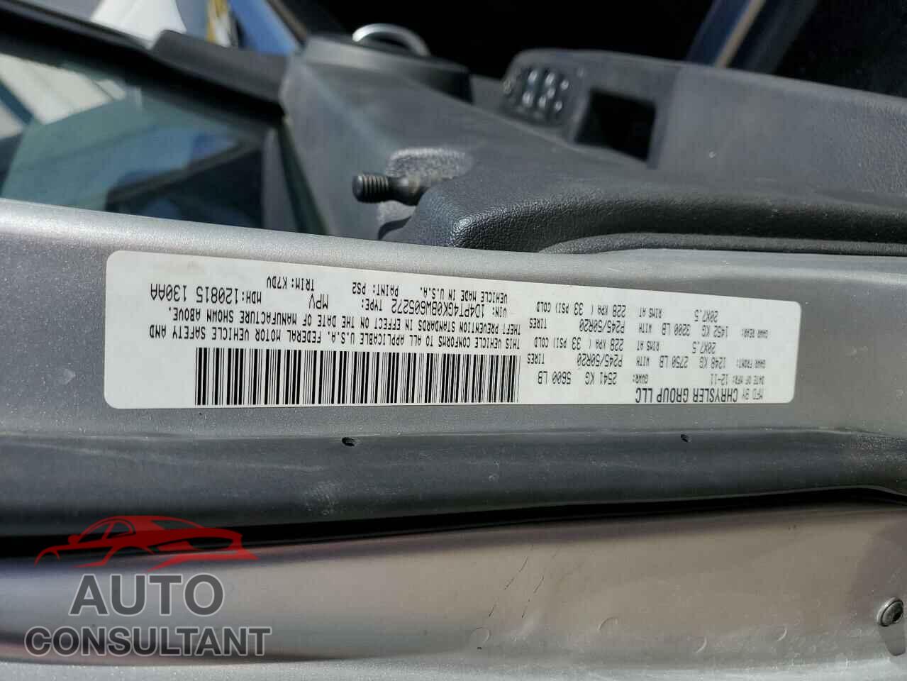DODGE NITRO 2011 - 1D4PT4GK0BW605272