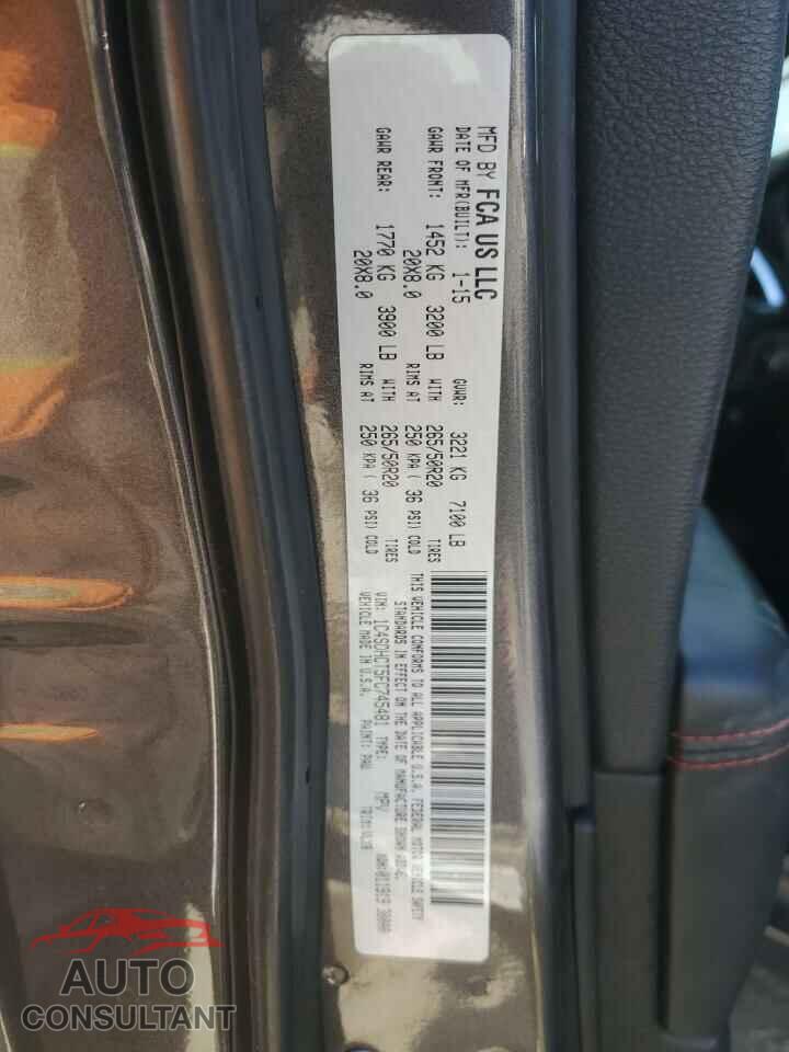 DODGE DURANGO 2015 - 1C4SDHCT5FC745481
