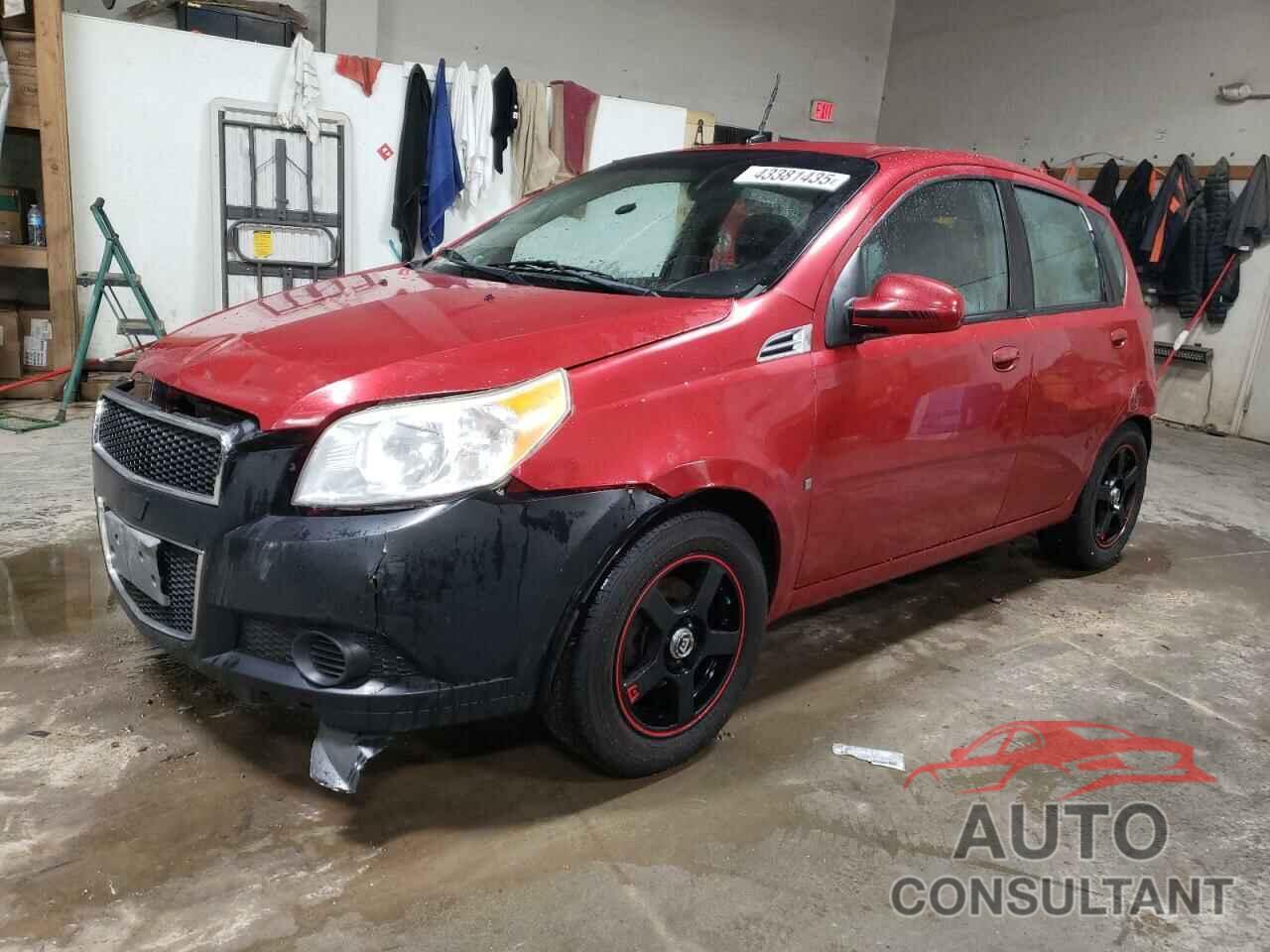 CHEVROLET AVEO 2011 - KL1TD6DE3BB185962