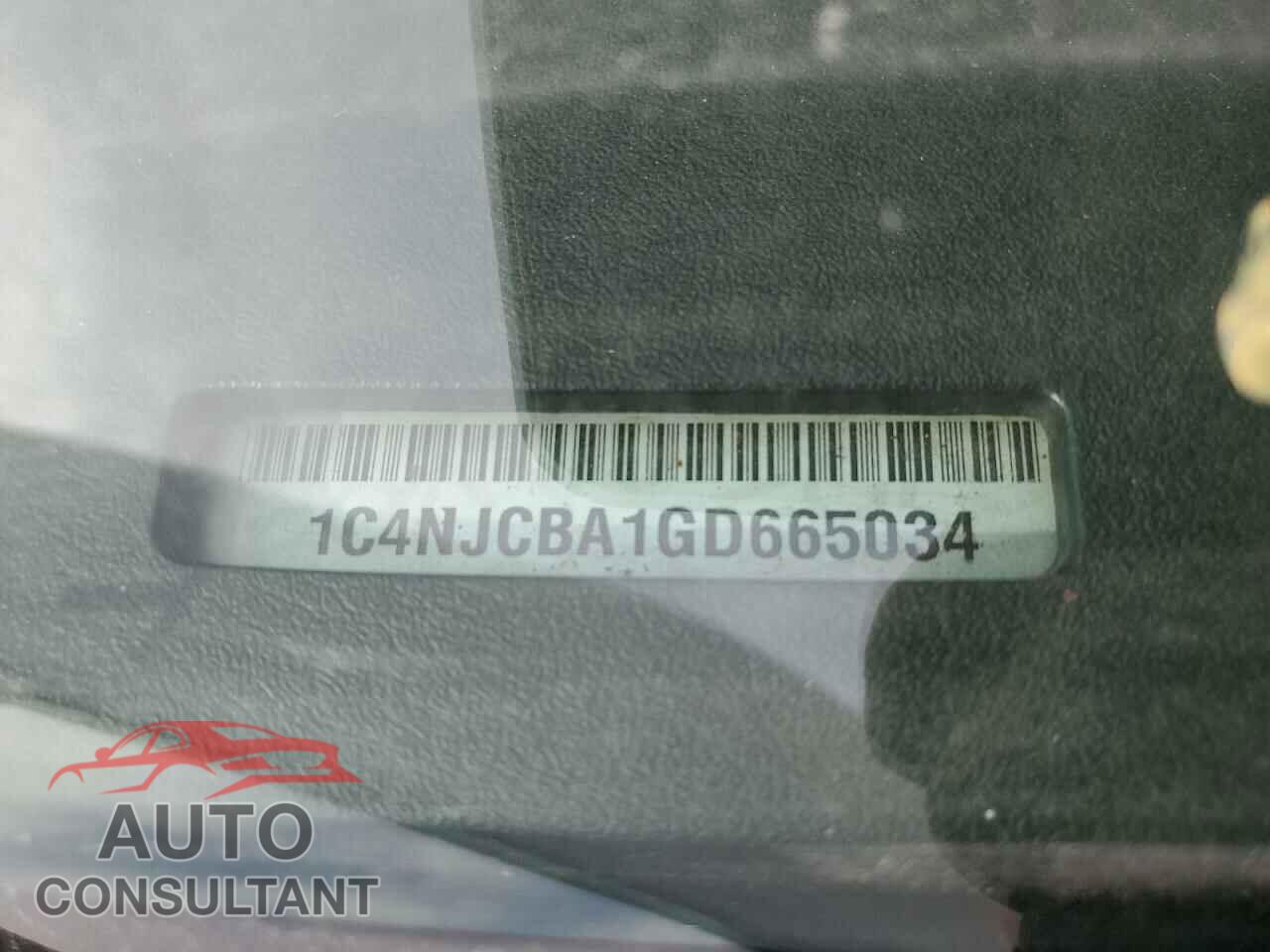 JEEP COMPASS 2016 - 1C4NJCBA1GD665034