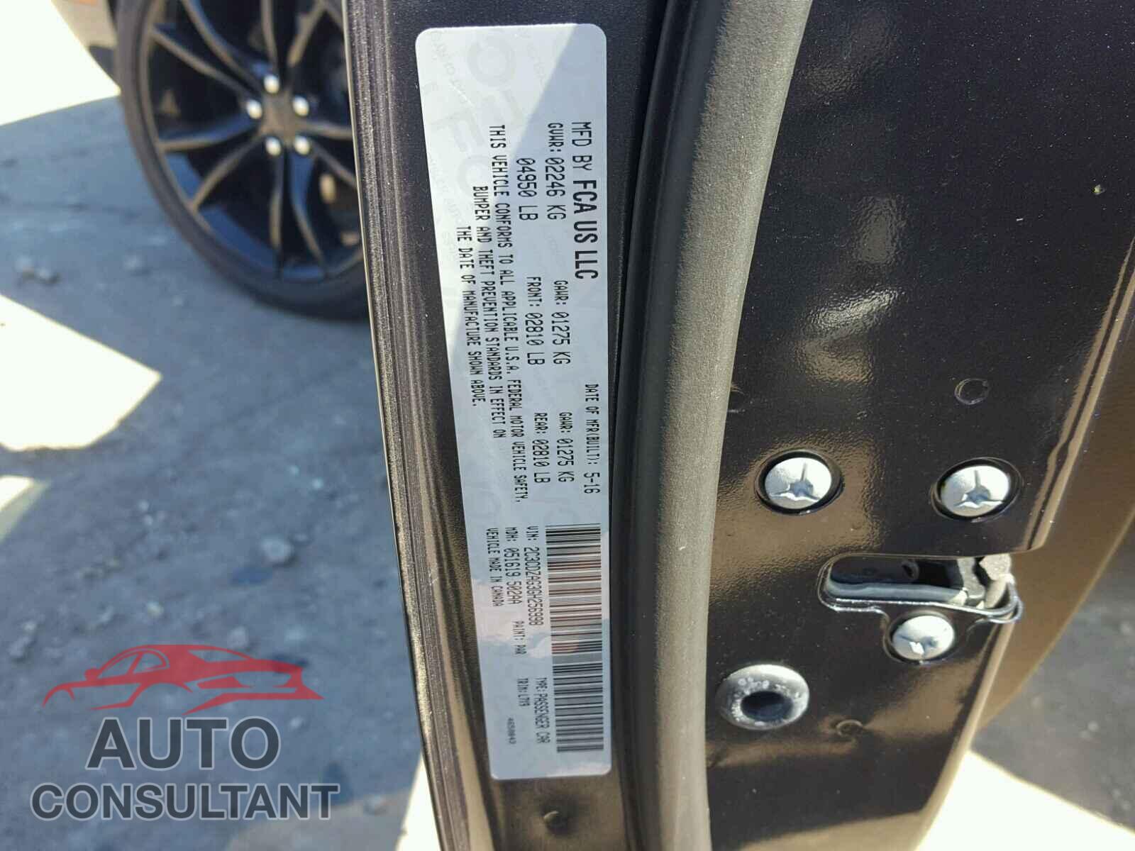 DODGE CHALLENGER 2016 - 2C3CDZAG3GH256998