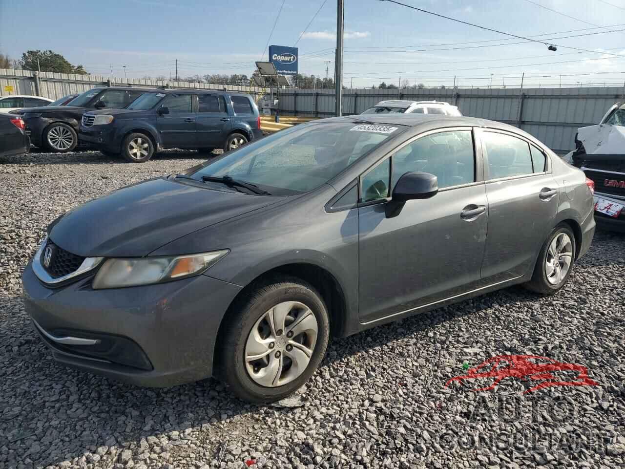 HONDA CIVIC 2013 - 2HGFB2F51DH549261