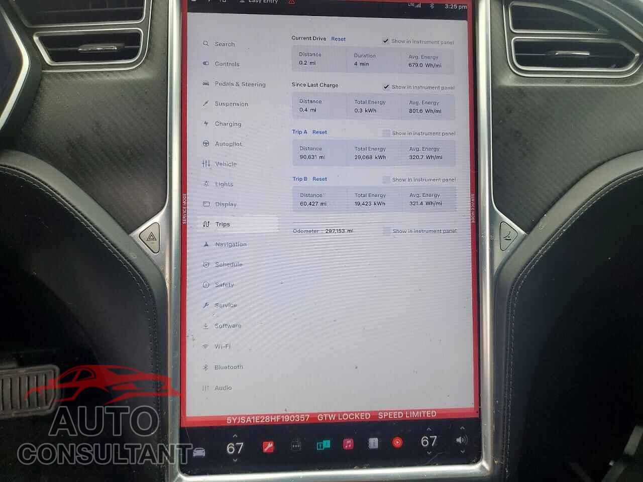 TESLA MODEL S 2017 - 5YJSA1E28HF190357