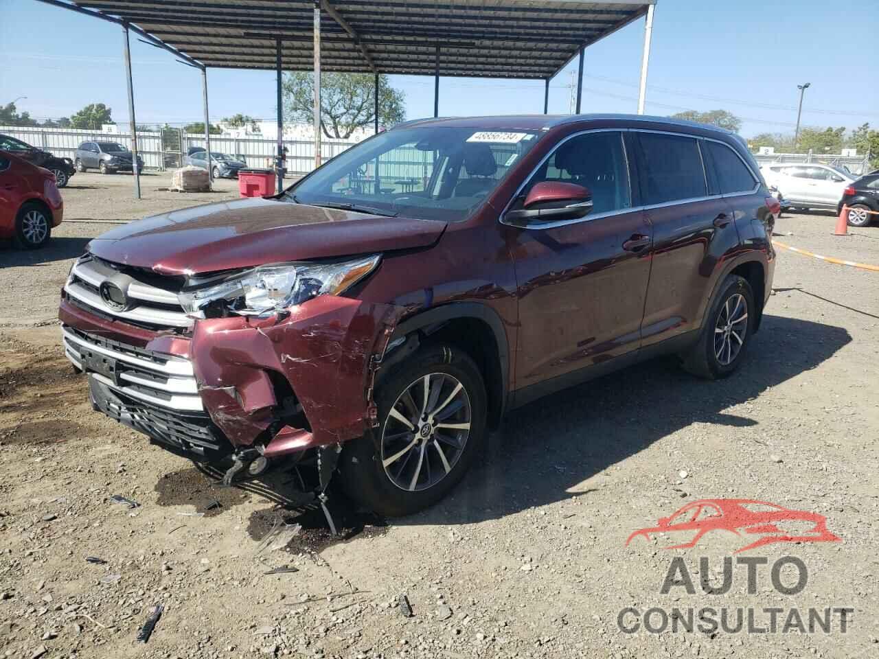 TOYOTA HIGHLANDER 2019 - 5TDKZRFH1KS322985