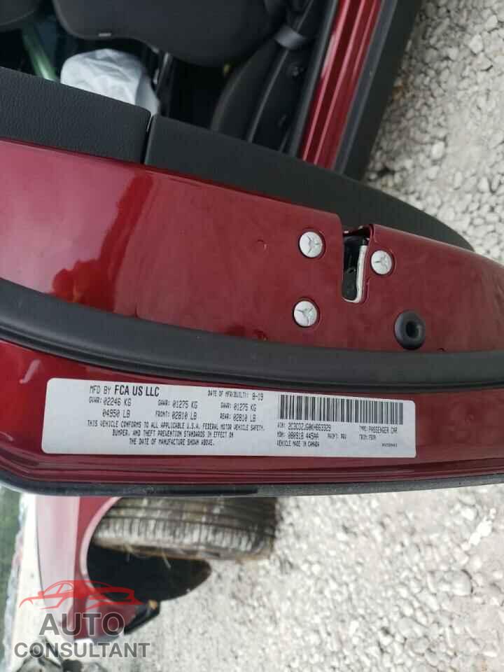 DODGE CHALLENGER 2019 - 2C3CDZJG0KH663329