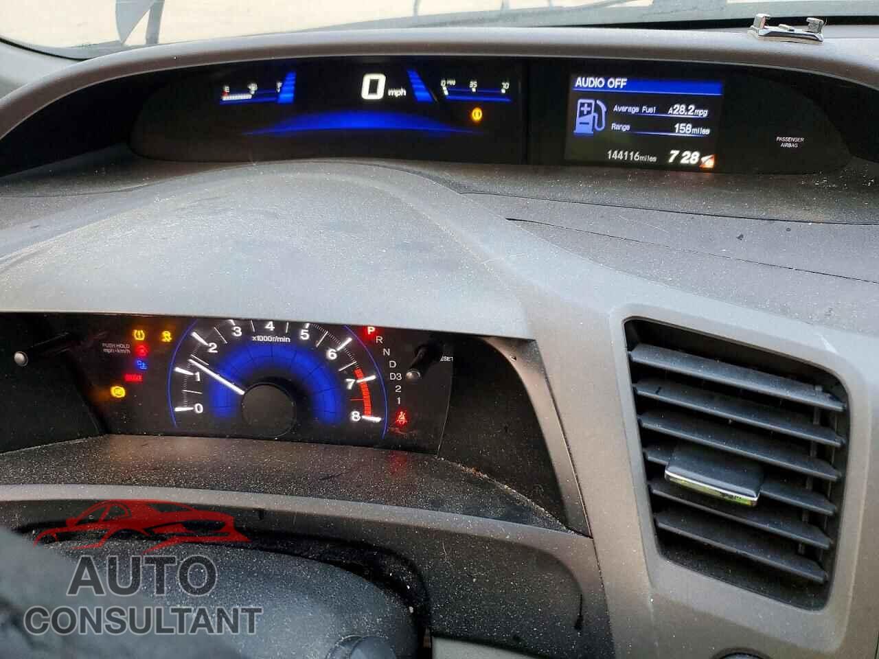 HONDA CIVIC 2012 - 19XFB2F88CE093617