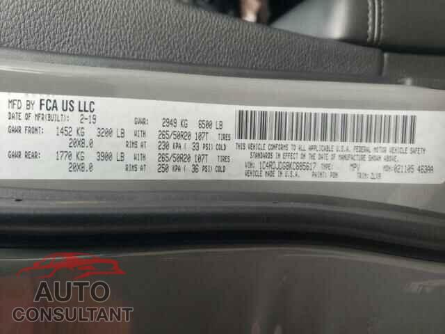 DODGE DURANGO 2019 - 1C4RDJDG8KC685617