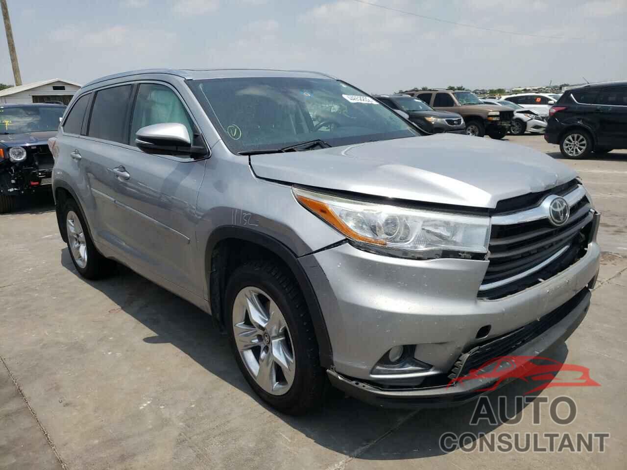 TOYOTA HIGHLANDER 2016 - 5TDDKRFH3GS299262