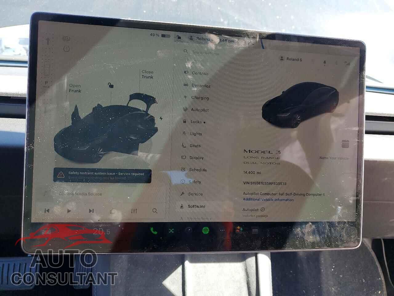 TESLA MODEL 3 2024 - 5YJ3E1EB5RF835573
