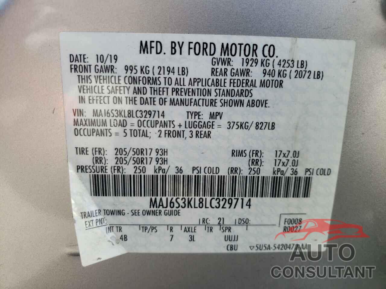 FORD ALL OTHER 2020 - MAJ6S3KL8LC329714