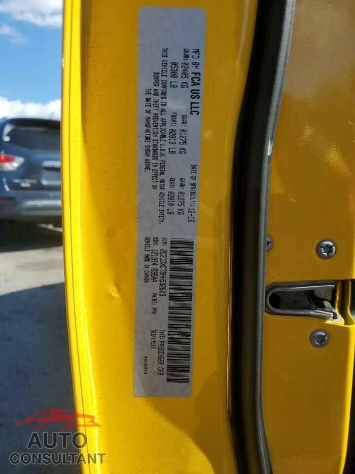DODGE CHARGER 2017 - 2C3CDXCT9HH532603