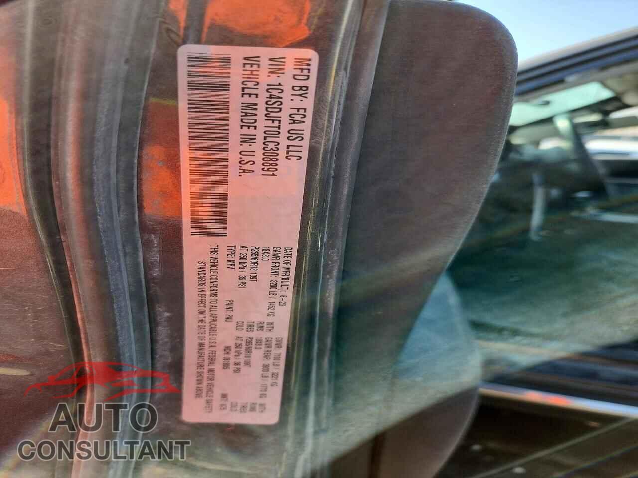 DODGE DURANGO 2020 - 1C4SDJFT0LC308891