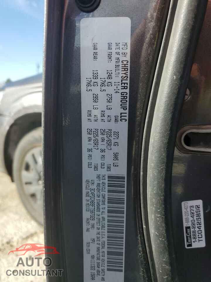 DODGE JOURNEY 2015 - 3C4PDCAB9FT587329