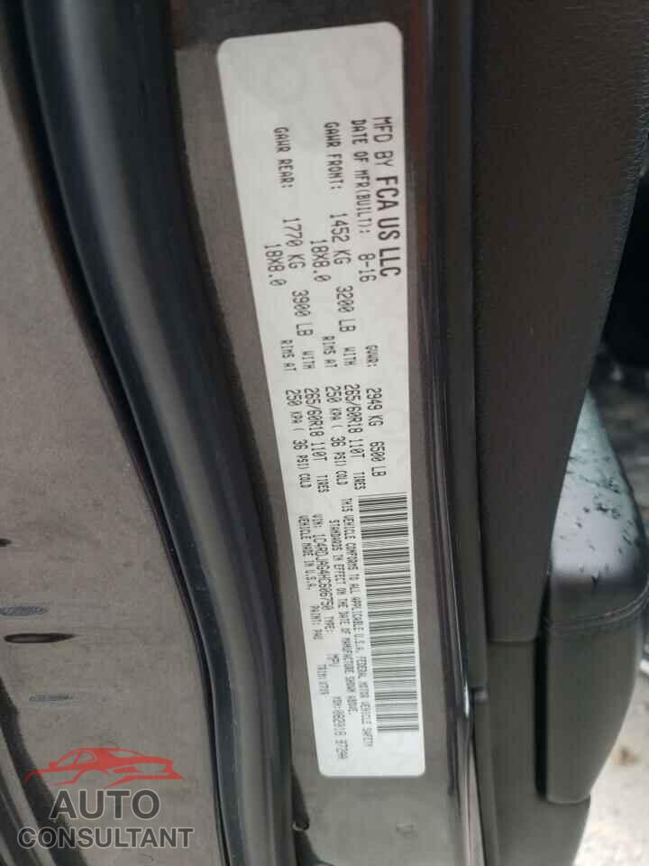 DODGE DURANGO 2017 - 1C4RDJAG4HC606750