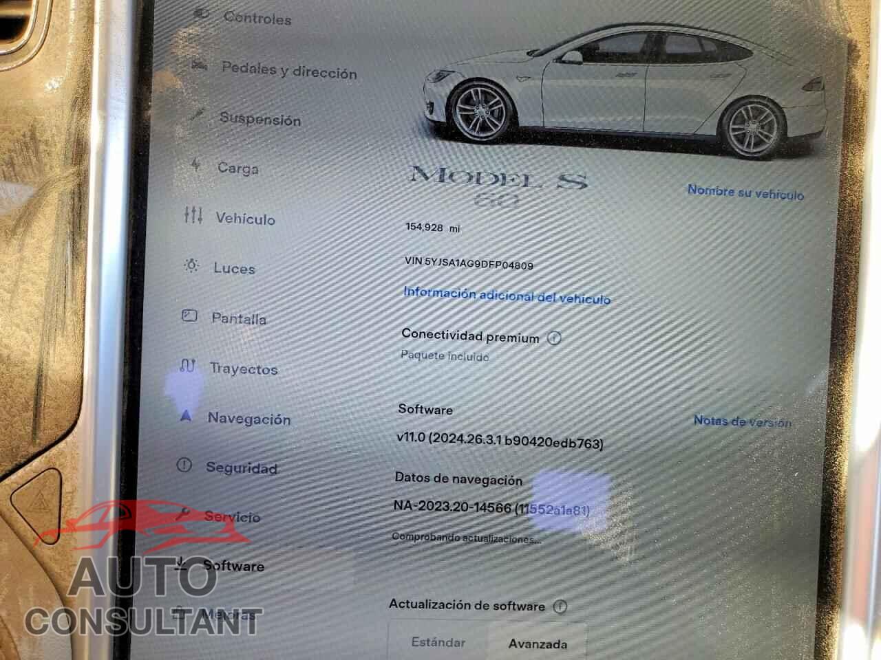 TESLA MODEL S 2013 - 5YJSA1AG9DFP04809