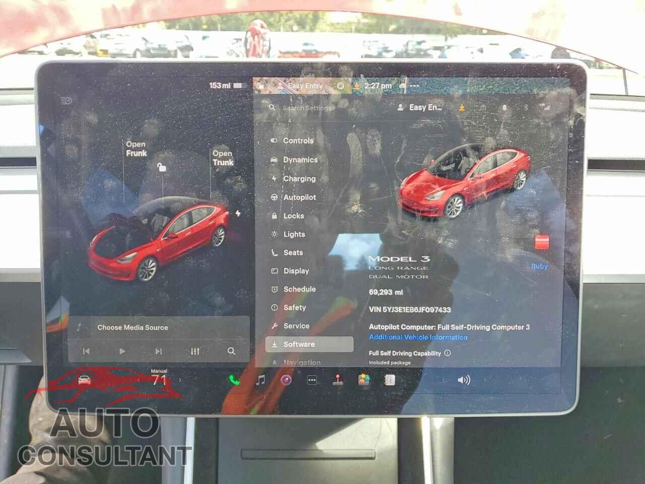 TESLA MODEL 3 2018 - 5YJ3E1EB6JF097433