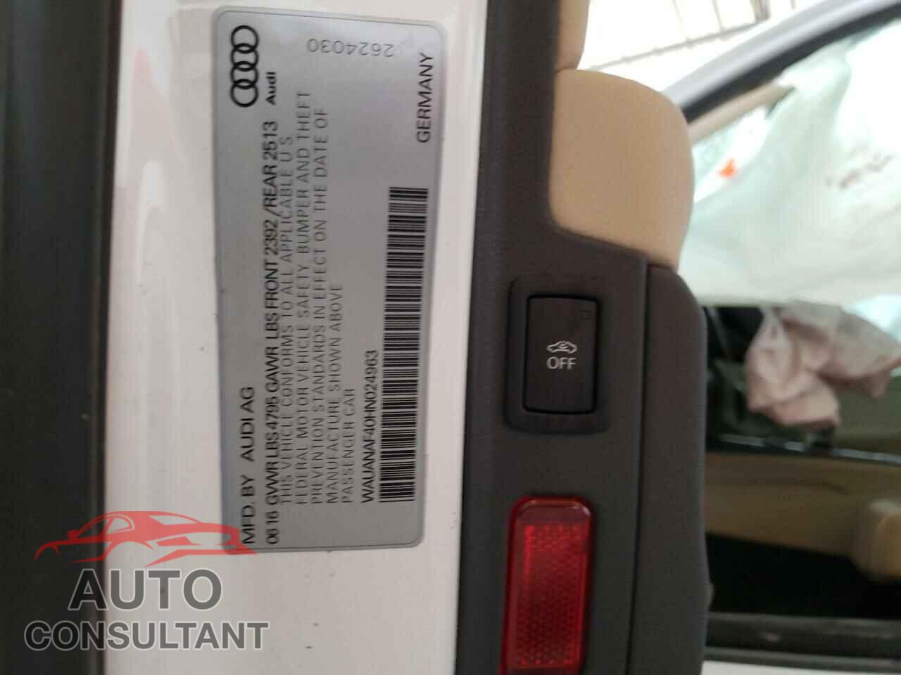 AUDI A4 2017 - WAUANAF40HN024963