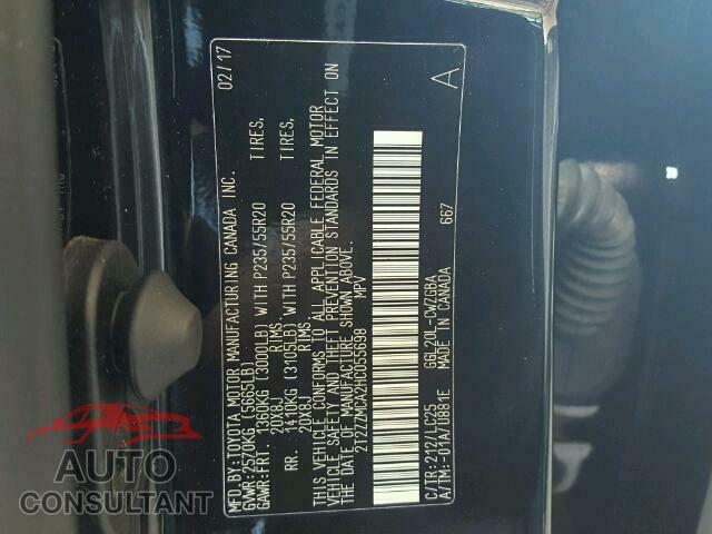 LEXUS RX 350 2017 - 2T2ZZMCA2HC055698