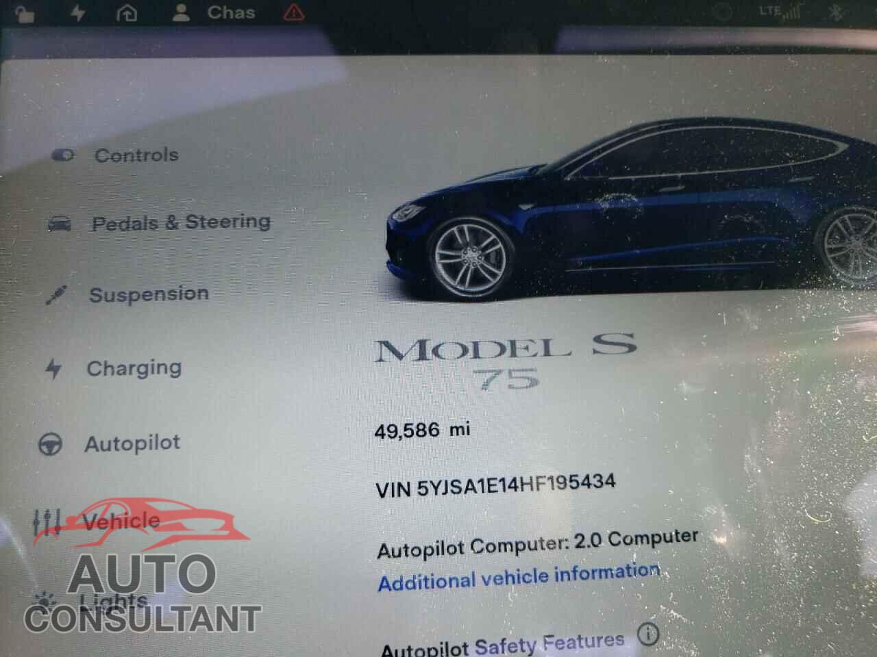 TESLA MODEL S 2017 - 5YJSA1E14HF195434