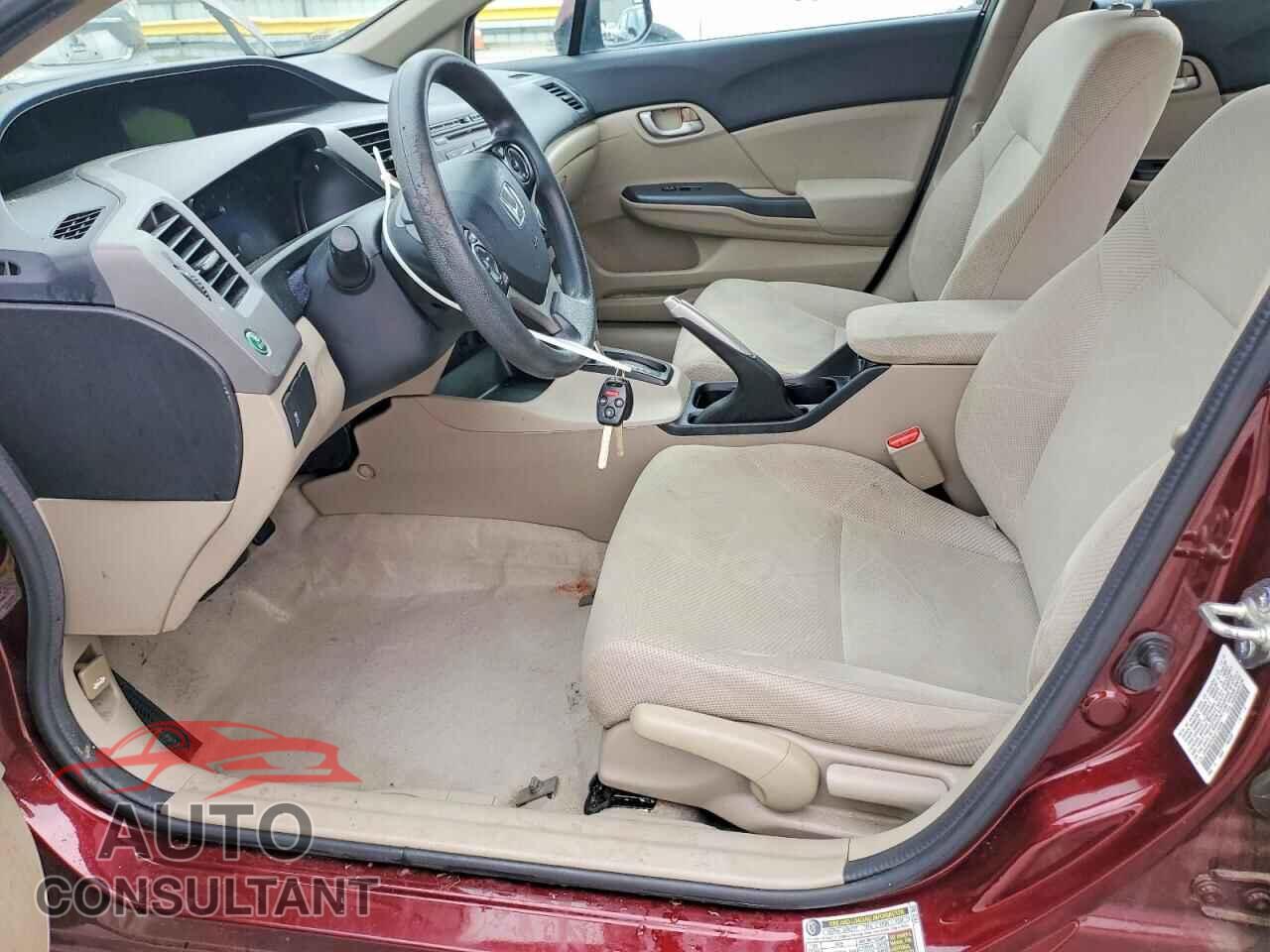 HONDA CIVIC 2012 - 19XFB2F53CE110409