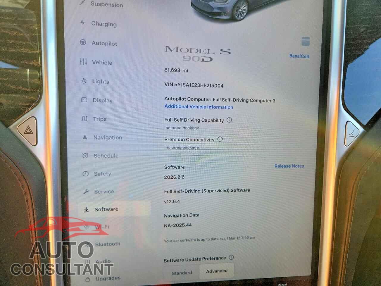 TESLA MODEL S 2017 - 5YJSA1E23HF215004