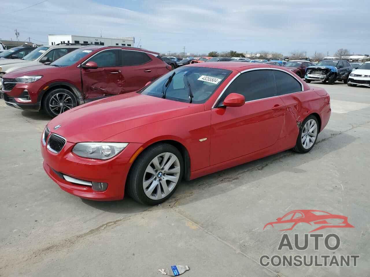 BMW 3 SERIES 2012 - WBADW7C50CE730253