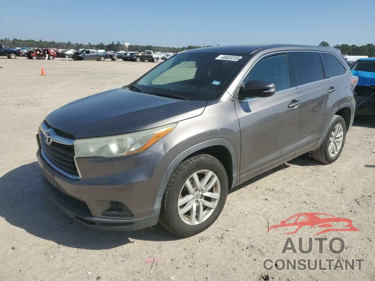 TOYOTA HIGHLANDER 2015 - 5TDZKRFH8FS097232