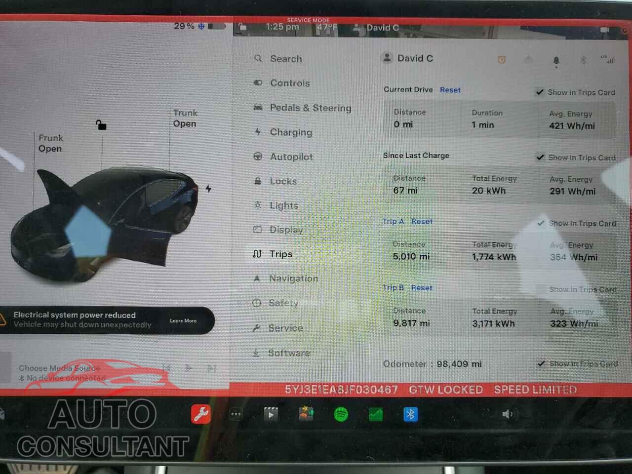 TESLA MODEL 3 2018 - 5YJ3E1EA8JF030467
