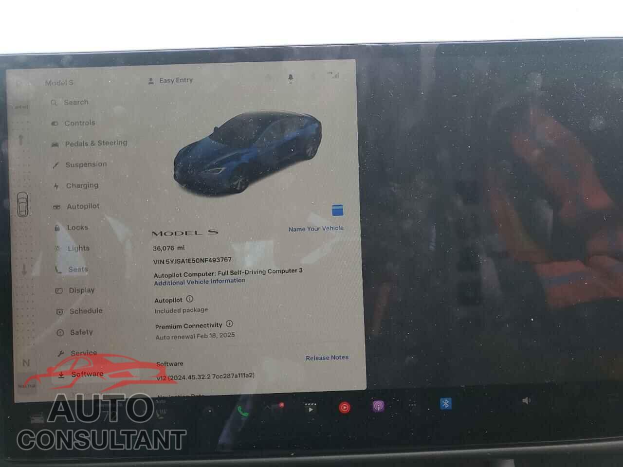 TESLA MODEL S 2022 - 5YJSA1E50NF493767