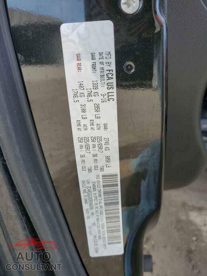 DODGE CARAVAN 2016 - 2C4RDGEGXGR340346
