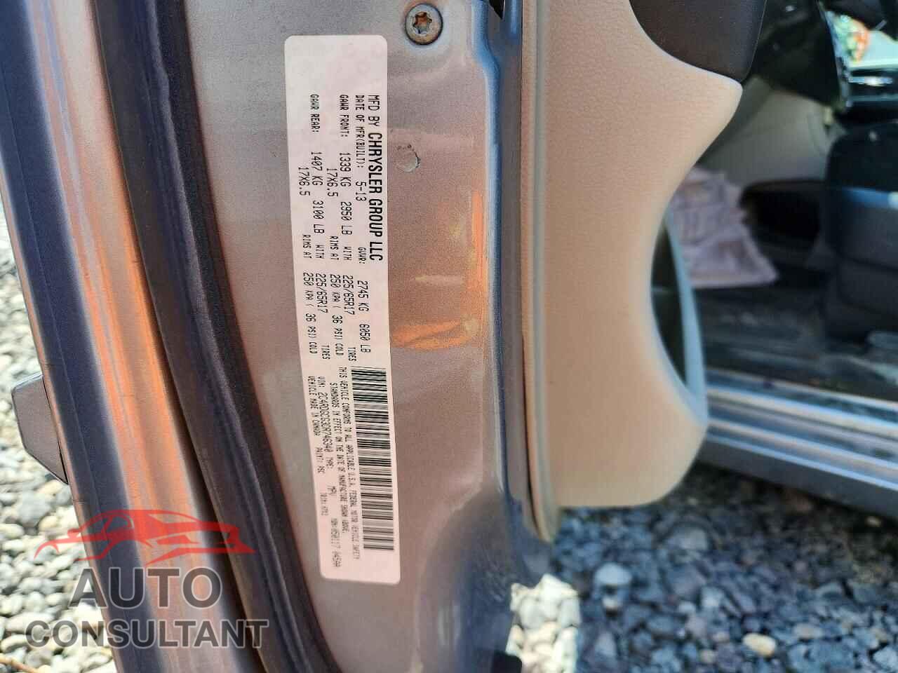 DODGE CARAVAN 2013 - 2C4RDGCG3DR746340