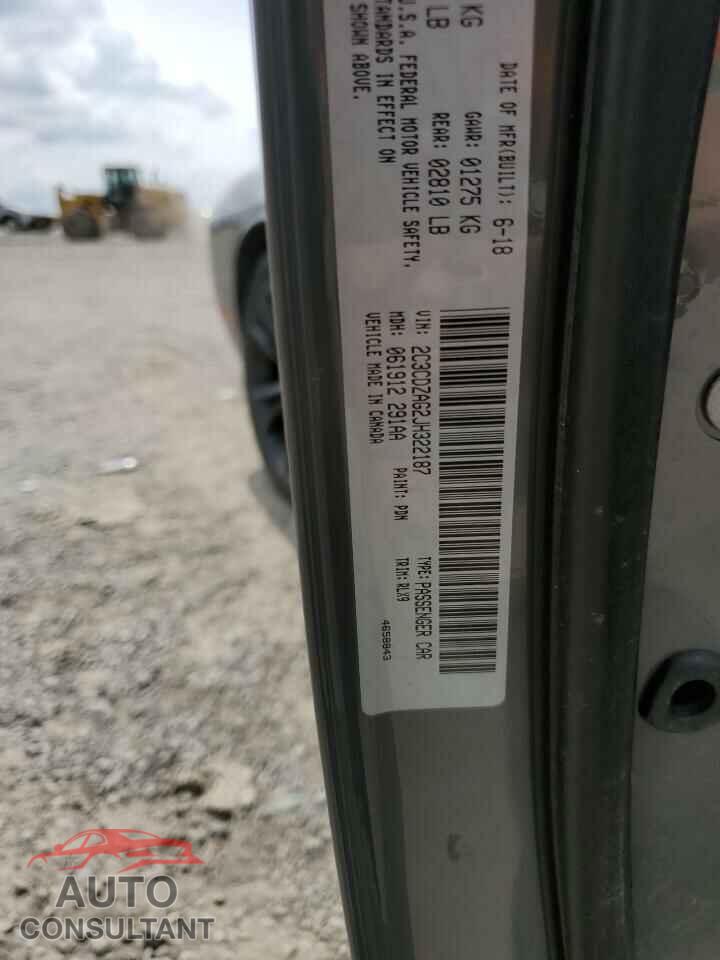 DODGE CHALLENGER 2018 - 2C3CDZAG2JH322187