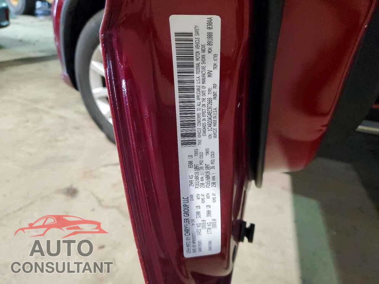 DODGE DURANGO 2014 - 1C4RDJAG4EC972669