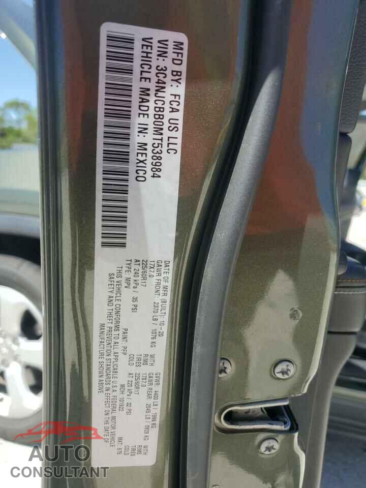JEEP COMPASS 2021 - 3C4NJCBB0MT538984